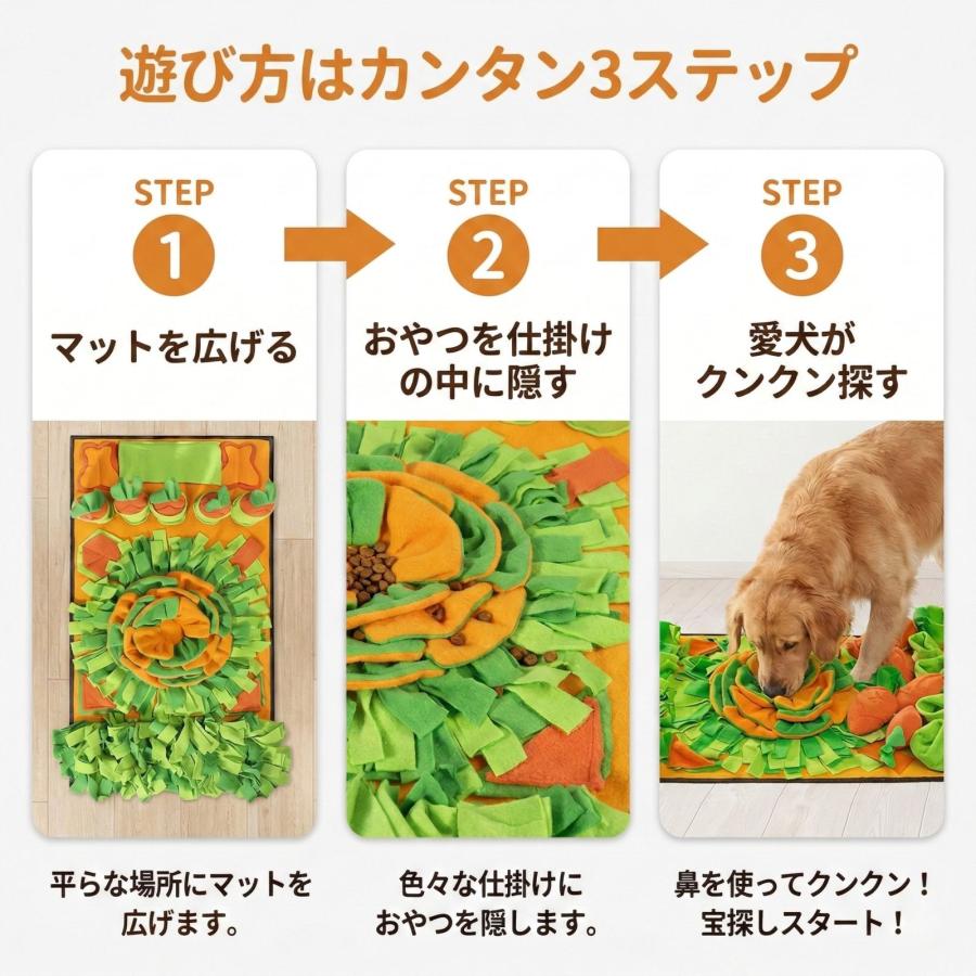 ノーズワークマット 犬 おもちゃ 知育玩具 訓練毛布 運動不足 ストレス