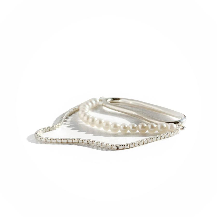 SASKIA DIEZ サスキア ディツ REBL/DIEZ PEARL CHAINED EARCUFF レブル ディツ パールチェーンイヤーカフ シルバー レディース メンズ 片耳用 ブランドの画像