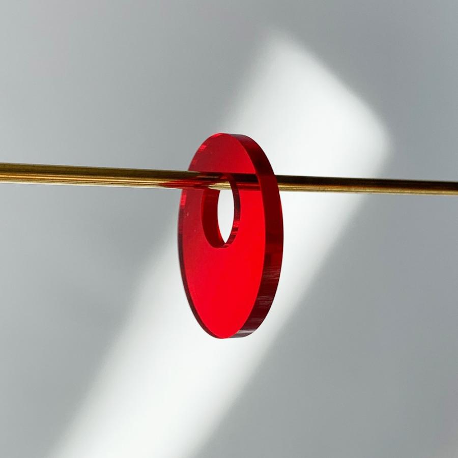 acrylic（アクリリック） gum earring ガムイヤリングパーツ サークル