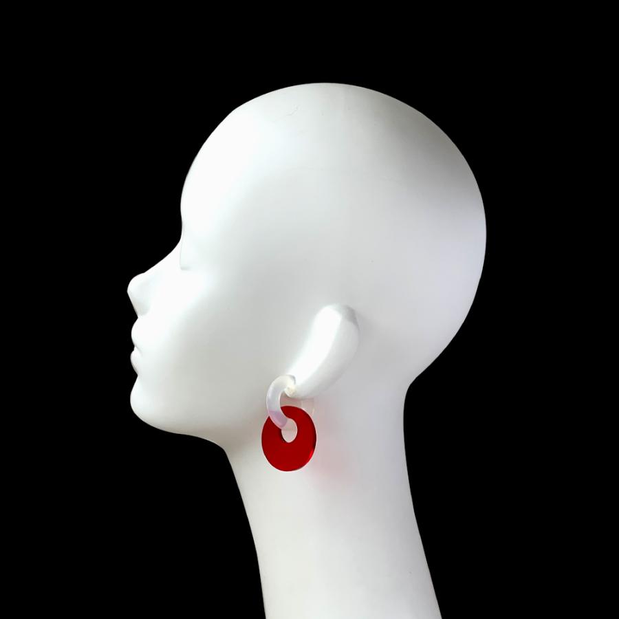 acrylic（アクリリック） gum earring ガムイヤリングパーツ サークル