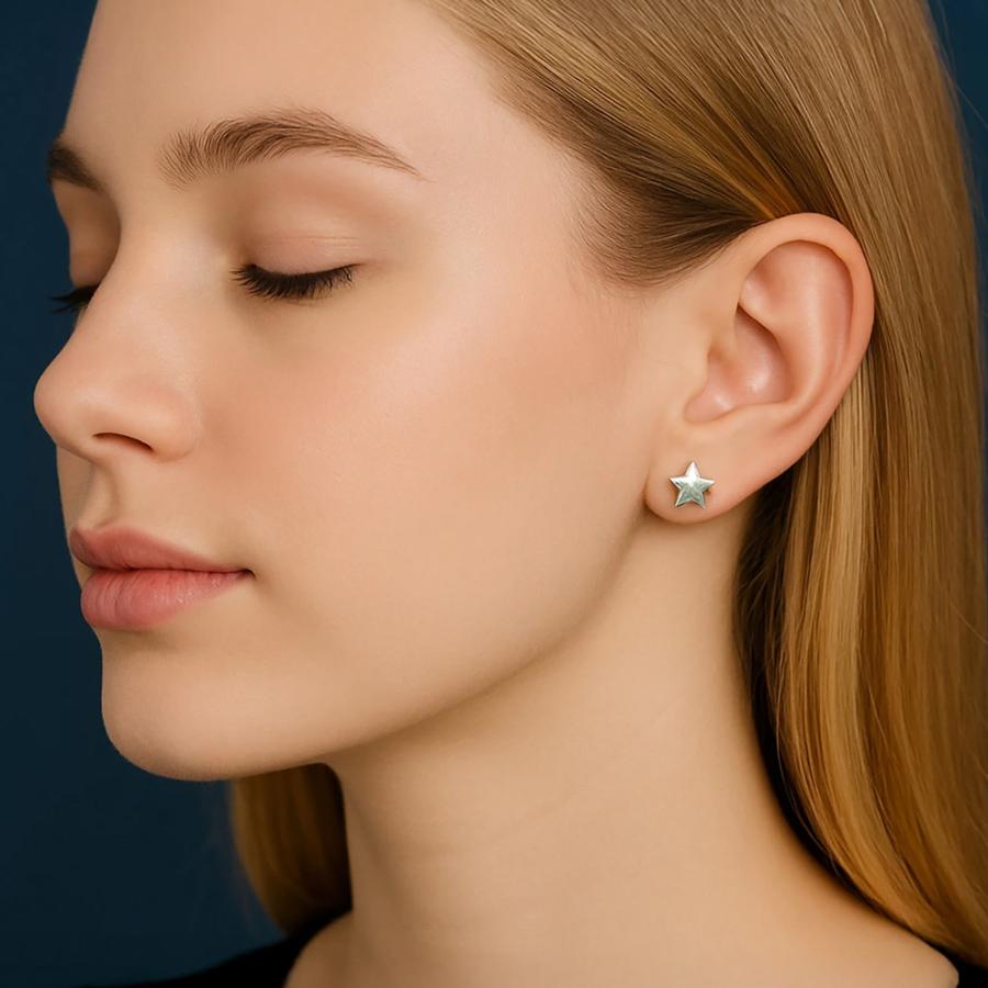 Harpo（アルポ） Stars Studs Silver Earrings スター スタッズ