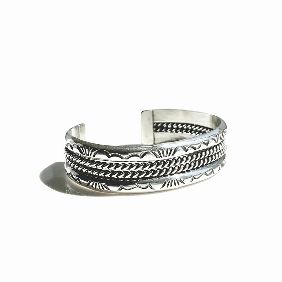 HARPO アルポ Navajo Rope Bracelet BRW24 ナバホ ロープ ブレスレット バングル シルバー カジュアル ハルポ 重ね付け レディースの画像