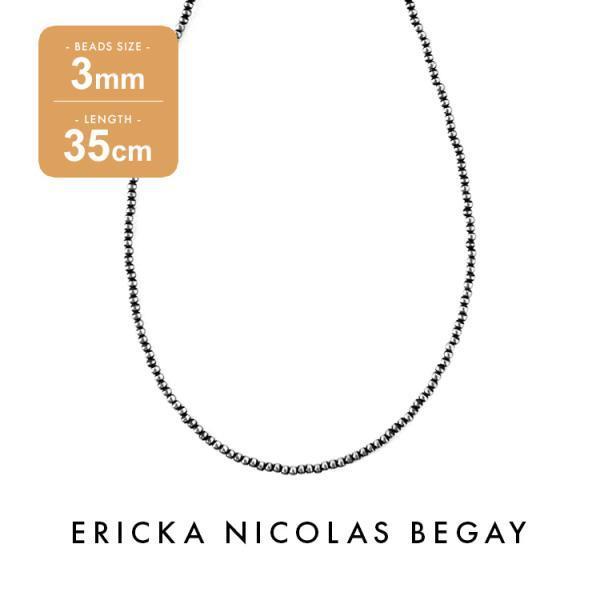 エリッカニコラスビゲイ　ナバホパールネックレス4mm/50cm ERICKA NICOLAS BEGAY エリッカ ニコラス ビゲイ【3mm/35cm