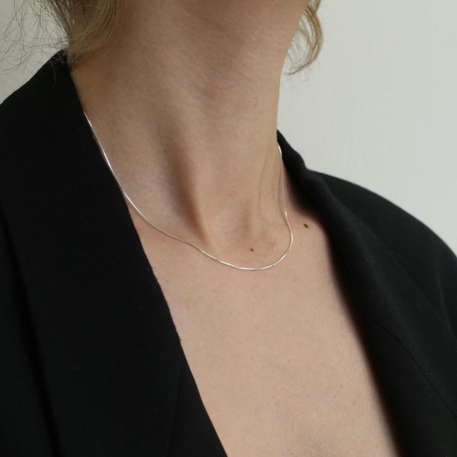 HERMINA ATHENS ヘルミーナ アセン GLOSSY THIN CHAIN シルバー グロッシー チェーン ネックレス 45cm レディース ブランド |  | 02