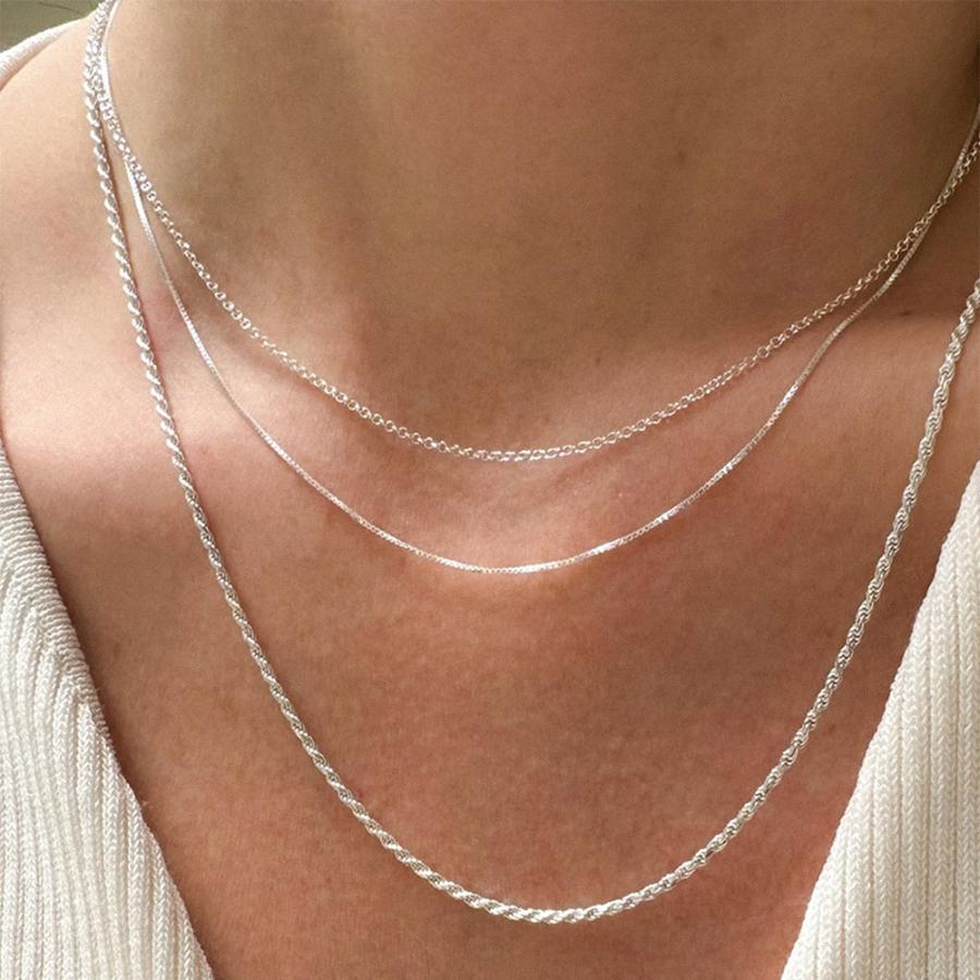 HERMINA ATHENS ヘルミーナ アセン GLOSSY THIN CHAIN シルバー グロッシー チェーン ネックレス 45cm レディース ブランド |  | 03