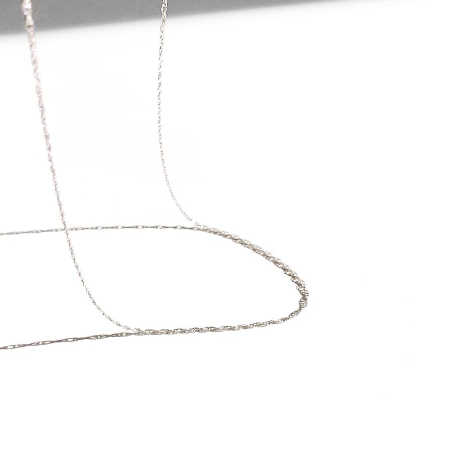 Sterling silver 925 Loose Rope Chain Necklace【50cm】ルーズロープチェーン ネックレス ...