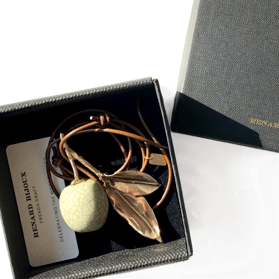 RENARD BIJOUX レナード ビジュー フレンチクラフト りんご ネックレス 
