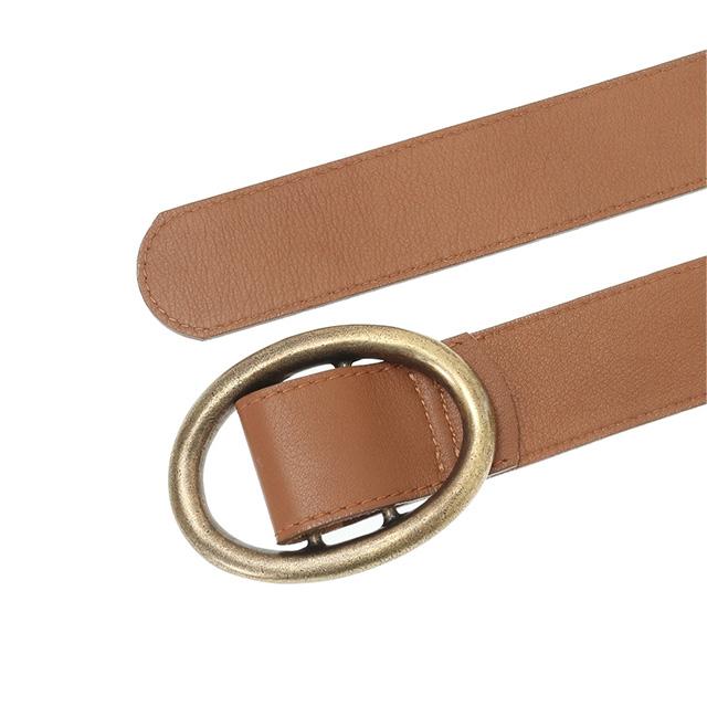 CLANE サークルバックルワイドベルト キャメル 新品 クラネ ベルト