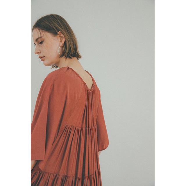 クラネ Clane ダブルフェイス ティアード ワンピース Double Face Tiered One Piece 新作 0a Cn L Op 006 Store Volk 通販 Yahoo ショッピング