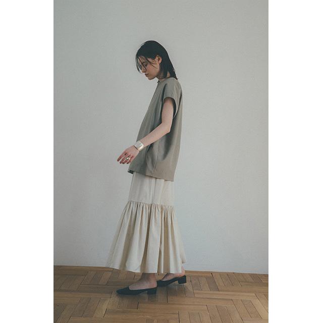 クラネ CLANE ボリューム ティアード マキシスカート VOLUME TIERED