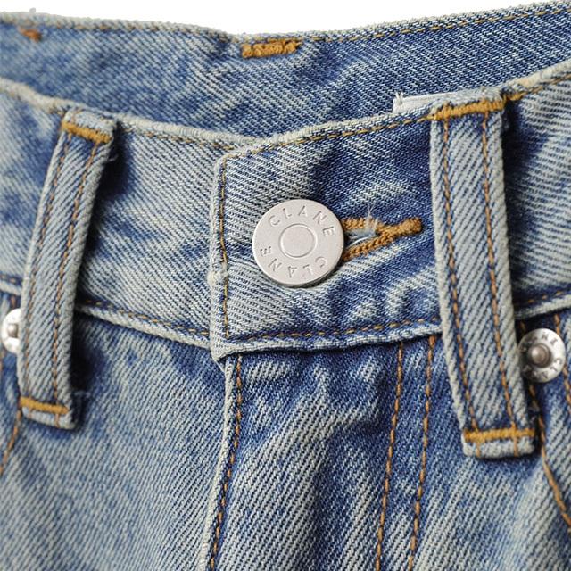 クラネ CLANE ジャストウエスト ワイド デニム パンツ J/W WIDE DENIM