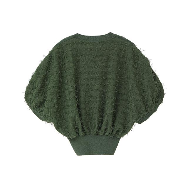 クラネ CLANE フリンジ アーチ スリーブ ニットトップス FRINGE ARCH 