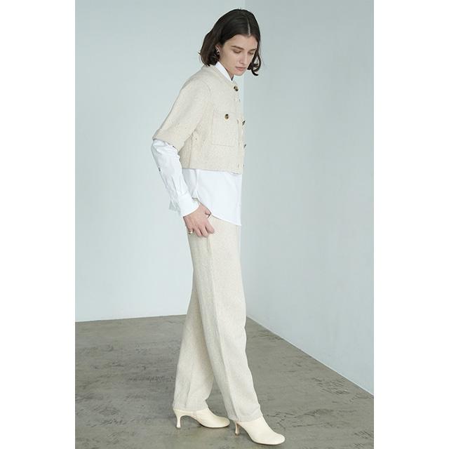 CLANE クラネ ハーフスリーブ ニット トップス & パンツ セット CLANE クラネ ハーフスリーブ ニット トップス & パンツ セット