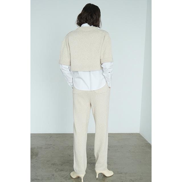CLANE クラネ ハーフスリーブ ニット トップス & パンツ セット CLANE クラネ ハーフスリーブ ニット トップス & パンツ セット