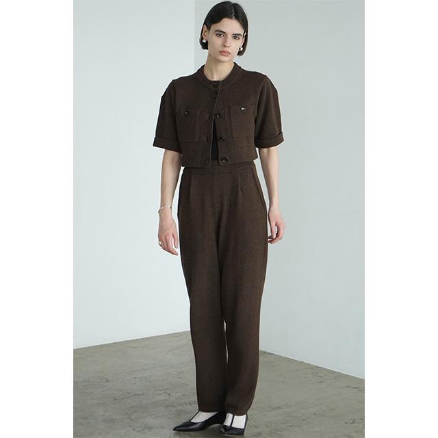 CLANE クラネ ハーフスリーブ ニット トップス & パンツ セット CLANE クラネ ハーフスリーブ ニット トップス & パンツ セット