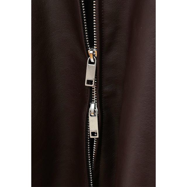 CLANE（クラネ） フェイクレザー バルーン ジャケット FAKE LEATHER