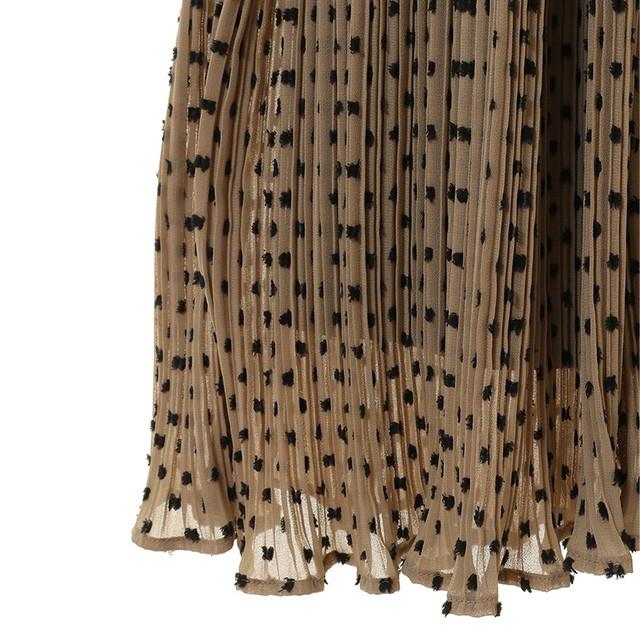 クラネ Clane ドット ジャガード プリーツ ワンピース Dot Jacquard Pleat One Piece 新作 Cn L Op 061 Store Volk 通販 Yahoo ショッピング