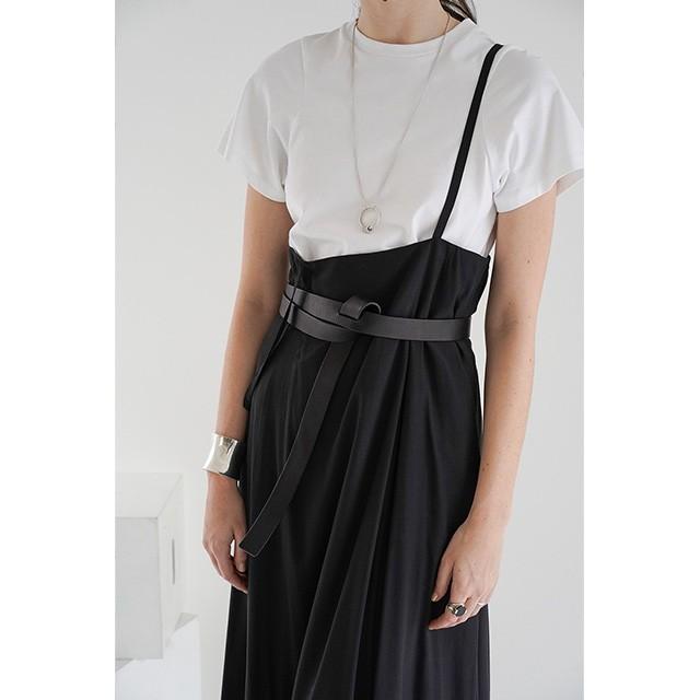 クラネ CLANE ハイウエスト サスペンダー スカート H/W SUSPENDER