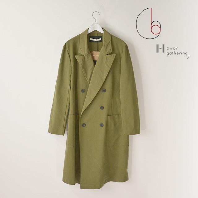 オナーギャザリング アウター メンズ ロングトレンチコート ジャケット Honor Gathering Kisumupoly Ac Ke