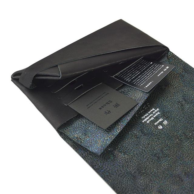 所作 長財布 【鮫小紋】 レザー ロング ウォレット shosa No,No,Yes