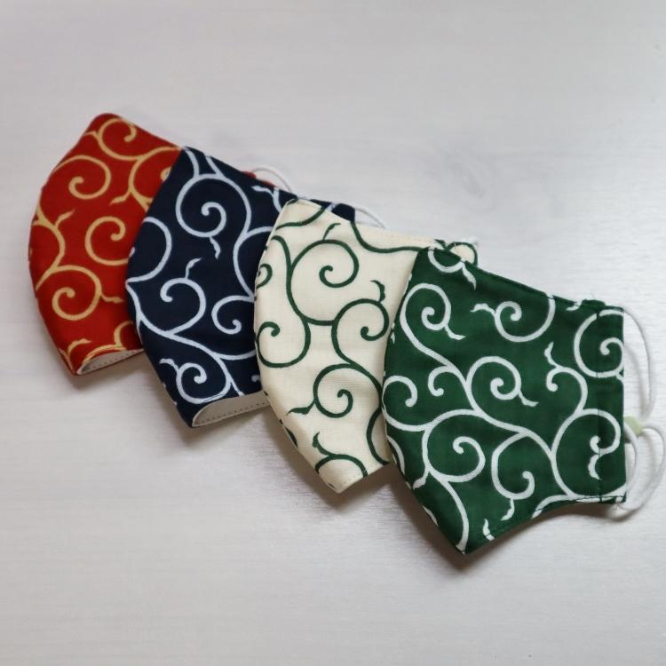 夏用マスク接触冷感キシリクール日本製洗える立体不織布フィルター和柄 |  | 12