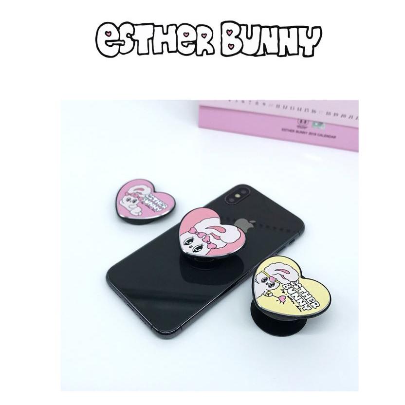 スマホリング スマホスタンド ハート イヤホンケーブル収納 Iphoneリング おしゃれ Esterbunny うさぎ バニー かわいい ゆめカワイイ ピンク Esterbunny Ring02 Hanholic Japanヤフー店 通販 Yahoo ショッピング