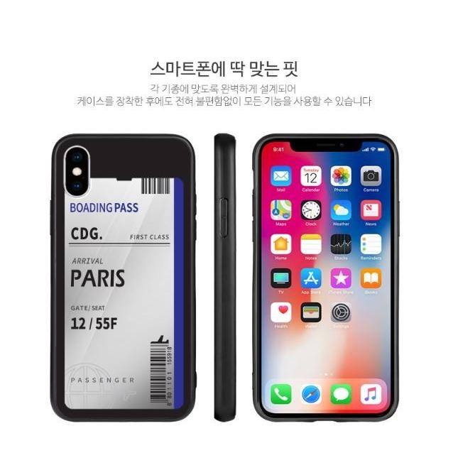 iPhone16/16Plus/16Pro/16ProMax 鏡面 フライトチケット風