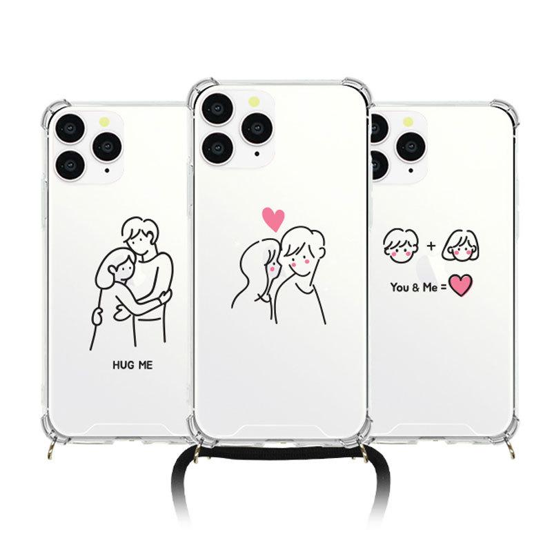 Iphone13 13pro Mini Promax クリア 透明 耐衝撃 ストラップ Iphone Iphoneケース 新型iphone ギャラクシー 線画 イラスト カップル 韓国雑貨 おしゃれ 可愛い P0000dxv Hanholic Japanヤフー店 通販 Yahoo ショッピング
