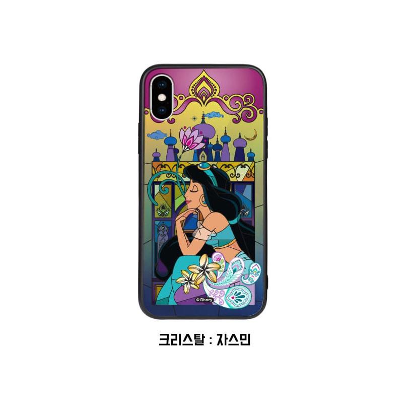 iPhone15/15Plus/15Pro/15ProMax ディズニー プリンセス アリエル Disney ミラー キラキラ スリム キャラクター かわいい ステンドグラス iPhoneカバー｜storinus｜15