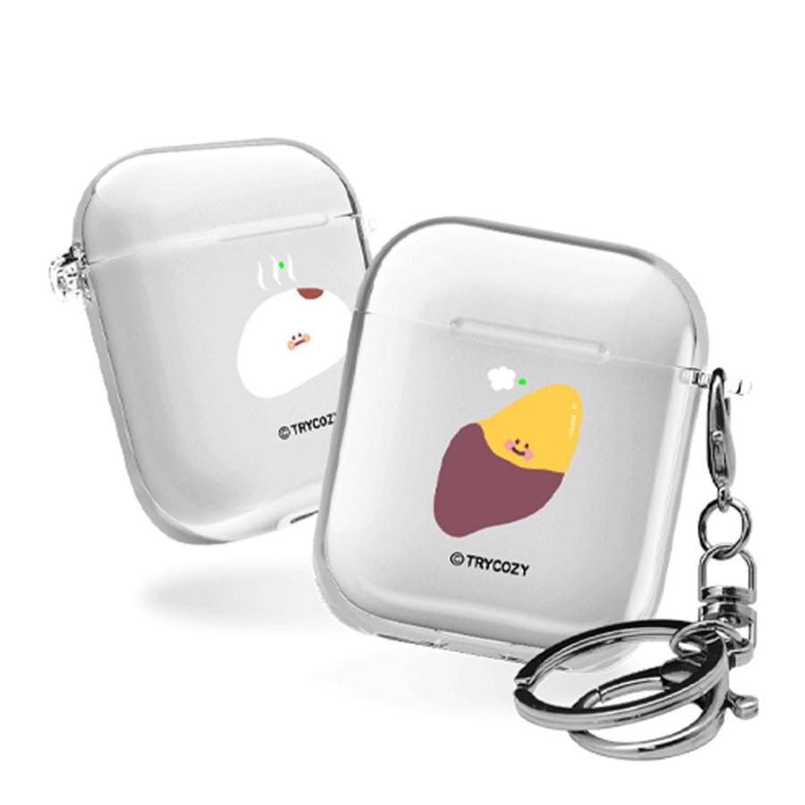 AirPodsケース エアーポッズケース airpods クリア 透明 イヤホンケース ハードケース さつまいも 栗 イラスト ワンポイント たい焼き 韓国雑貨 まとめ買いでお得 AirPodsケース エアーポッズケース airpods クリア 透明 イヤホンケース ハードケース さつまいも 栗 イラスト ワンポイント たい焼き 韓国雑貨 まとめ買いでお得