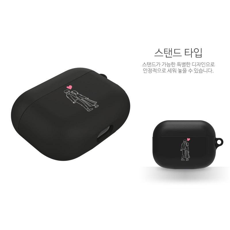 Airpodsproケース エアーポッズプロケース Airpodspro イヤホンケース ソフトケース Tpu おしゃれ 可愛い カップル 線画 イラスト モノトーン Black ペア P0000fwu Hanholic Japanヤフー店 通販 Yahoo ショッピング