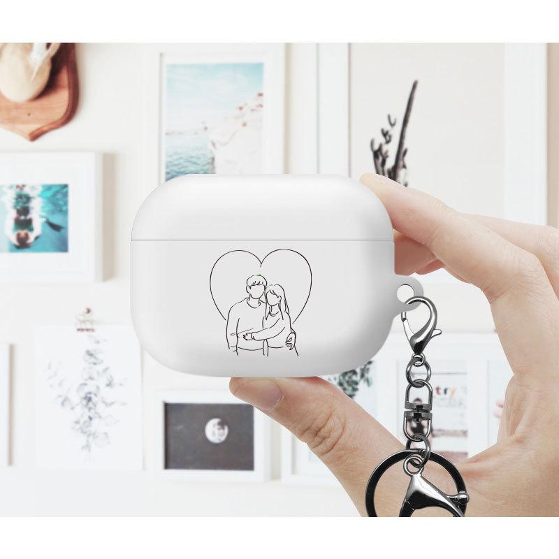 Airpodsproケース エアーポッズプロケース Airpodspro イヤホンケース ハードケース Pc おしゃれ 可愛い カップル 線画 イラスト ペア ワイヤレスイヤホン P0000fww Hanholic Japanヤフー店 通販 Yahoo ショッピング
