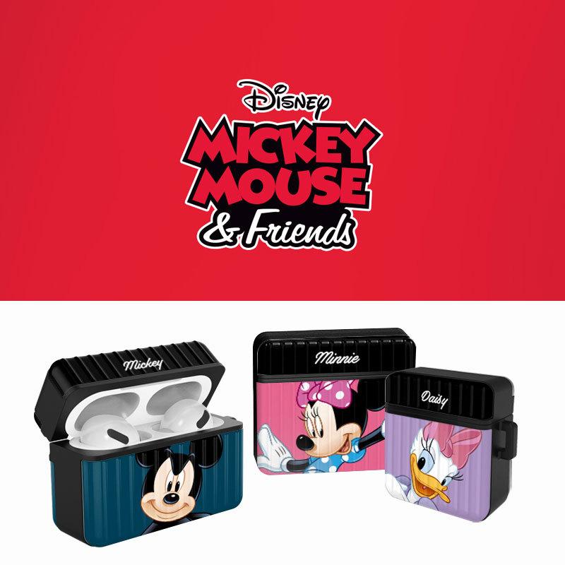 ディズニー MICKY Airpods エアーポッズ Airpodspro エアーポッズプロ イヤホンケース TPUケース MINNIE ミッキーマウス キャラクター スクエア｜storinus