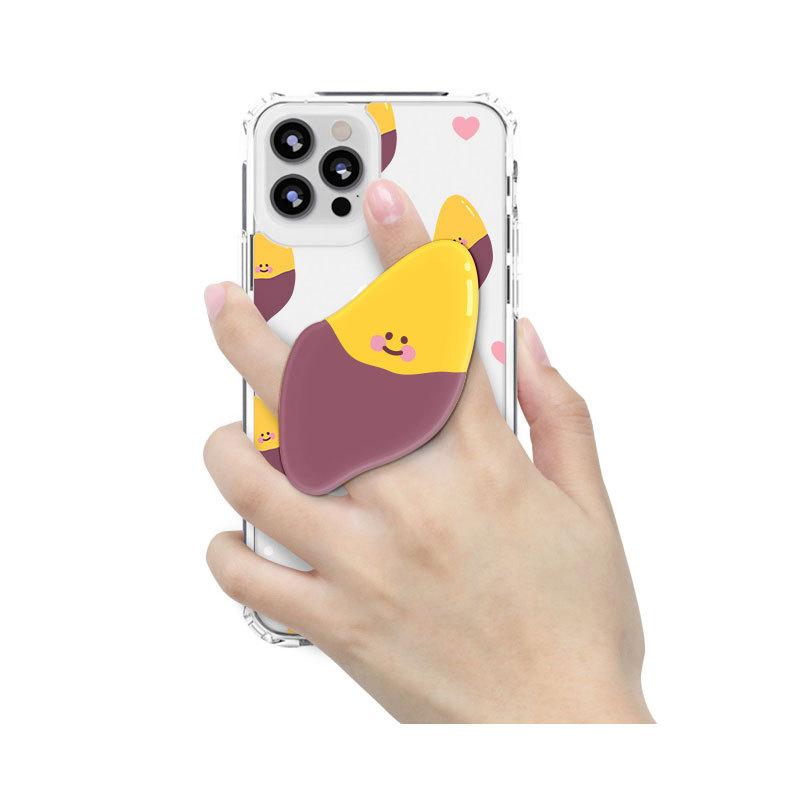 セット iPhone用ケース スマホリング プチプラ 韓国 さつまいも