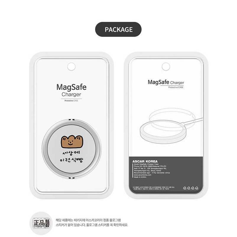 ワイヤレス充電器 カバー Apple Magsafe Charger 充電器 ケース キャラクター 可愛い 韓国雑貨 ハングル メッセージ 手描き ユニーク パン フード Sti 615 Hanholic Japanヤフー店 通販 Yahoo ショッピング