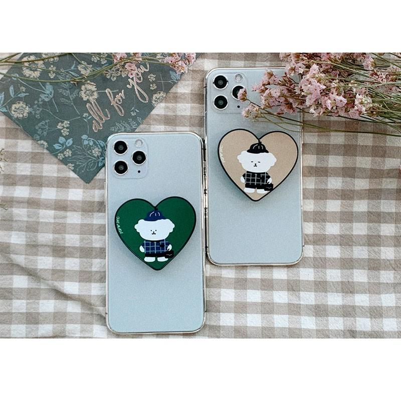 スマホリング スマホスタンド 犬 ハート 全機種対応 イラスト ほっこり スマートトーク Iphoneリング おしゃれ マスコット 動物 Zoom Denden Ring Hanholic Japanヤフー店 通販 Yahoo ショッピング