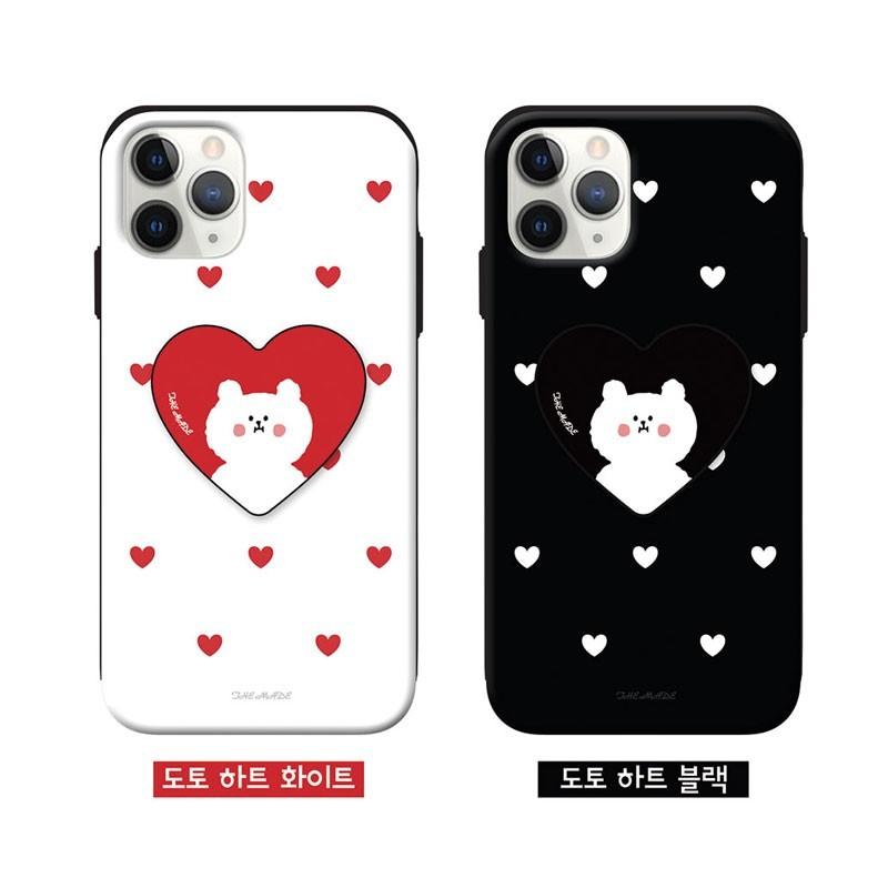 2点セット スマホリング ハート ガーリー 犬 Dog イラスト 癒し系 動物 アニマル カワイイ 韓国 韓流 お洒落 シンプル ユニーク ミラー スタンド Iphone11 Zoom Heart Mir Ring Set Hanholic Japanヤフー店 通販 Yahoo ショッピング