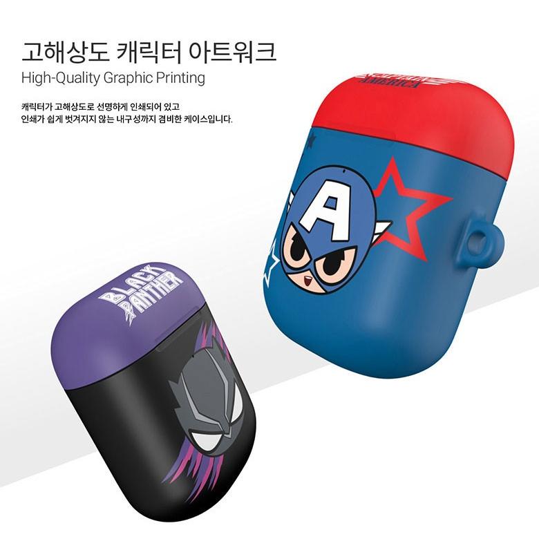 スパイダーマン Marvel マーベル Airpods エアポッズ イヤホンケース イラスト アメコミ ヒーロー カバー 薄型軽量 キーリング ストラップ Zoom Mar Airpods Hanholic Japanヤフー店 通販 Yahoo ショッピング