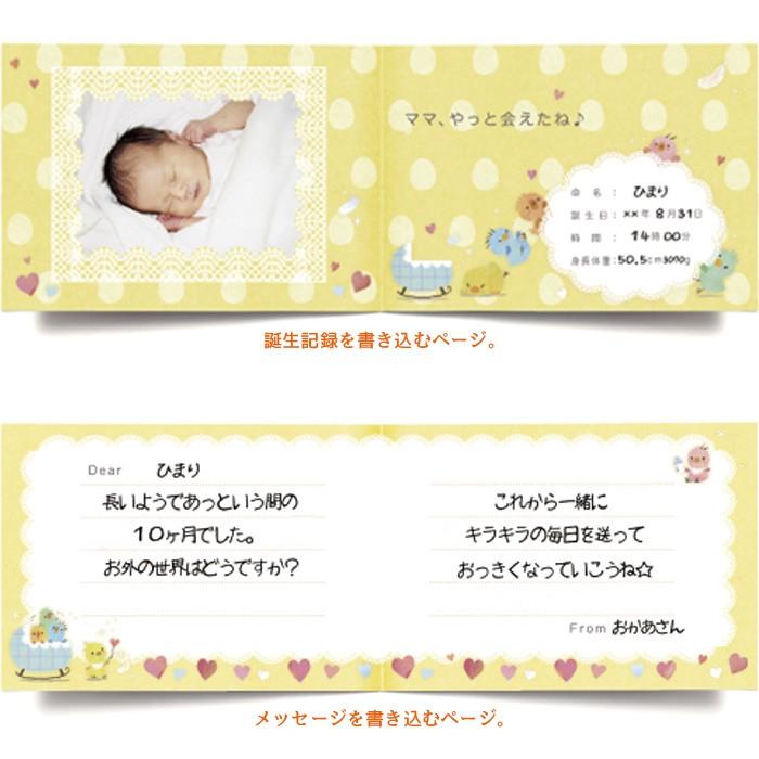 世界に１つ アルバム絵本 10ツキ10カものがたり ひよこ 出産までの十月十日の記録 エコー写真 手作りアルバム マタニティー 赤ちゃん フォトブック 送料無料 Tt05 こうのとり 通販 Yahoo ショッピング