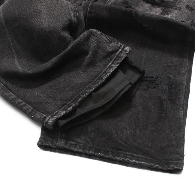 mnml（ミニマル） パンツ Ultra Baggy Distressed Denim Vintage Black
