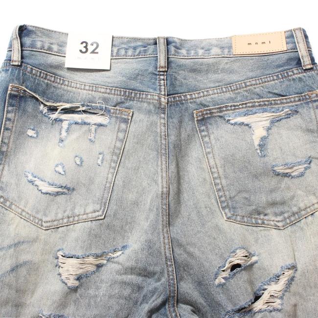 mnml パンツ ミニマル Ultra Baggy Distressed Denim Vintage
