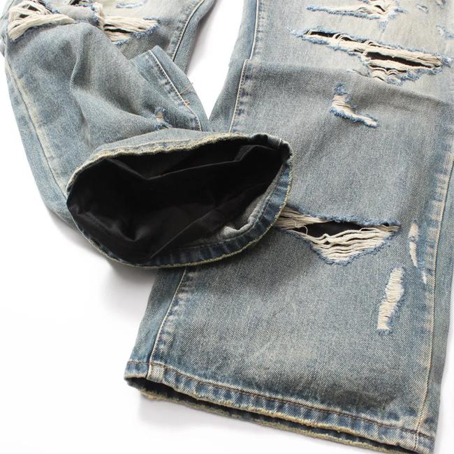 mnml パンツ ミニマル Ultra Baggy Distressed Denim Vintage