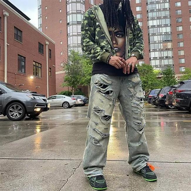 mnmlデニム mnml パンツ ミニマル Ultra Baggy Distressed Denim Vintage