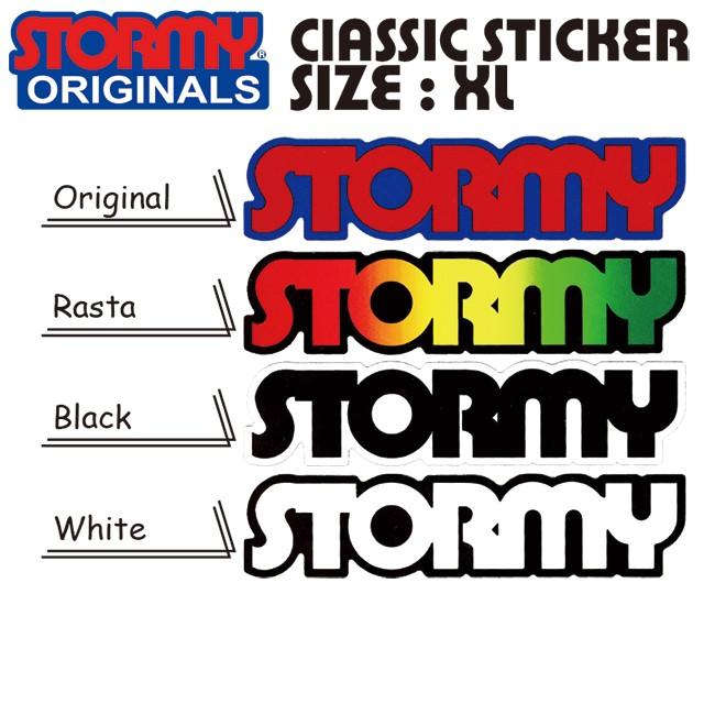 STORMY Original Classic 流行のアイテム Sticker Size XL 最大92%OFFクーポン XLサイズ ストーミー ステッカー オリジナル
