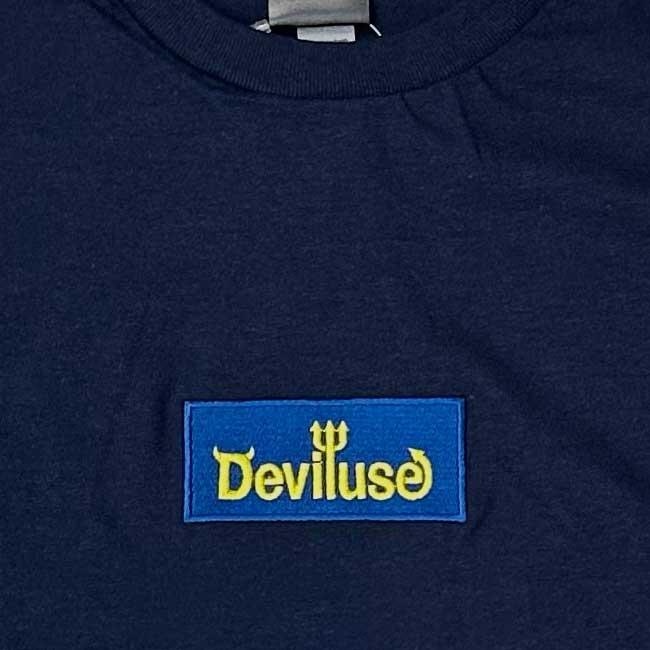 デビルユース Deviluse tシャツ Blue Box Logo T-Shirts Black Navy Green White ショートスリーブ 半袖Tシャツ カットソー メンズ レディース｜stormy-japan｜05