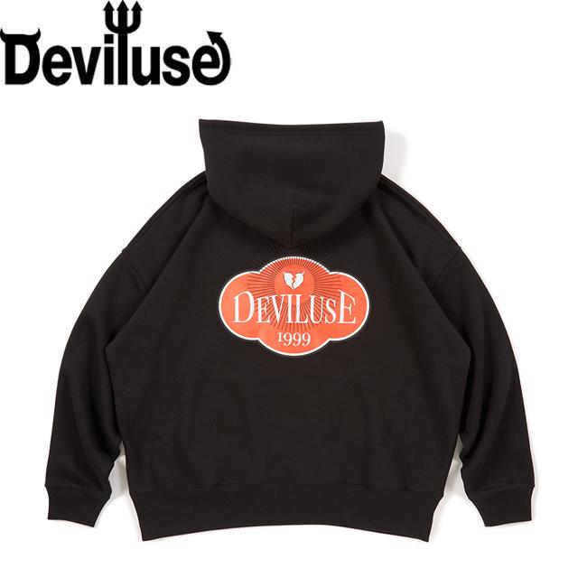Deviluse × SHADOWS パーカー パーカー Deviluse デビルユース Rising Pullover Hooded Black