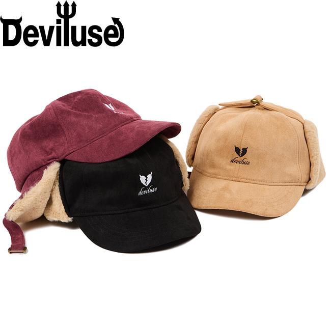 キャップ Deviluse デビルユース Flight Cap Black Maroon Khaki