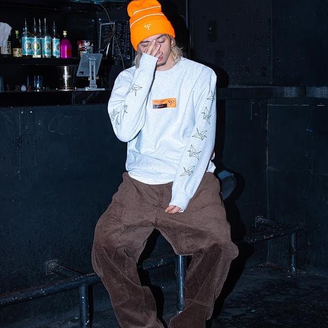 FLATLUX（フラットラックス） トレーナー Crane Crewneck Sweat Navy 