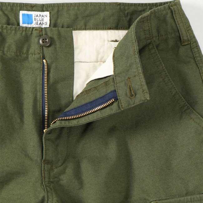 ジャパンブルー ジーンズ JAPAN BLUE JEANS カーゴパンツ M-65 Cargo PANTS 9.5oz Fatigue リップストップ OLIVE｜stormy-japan｜05