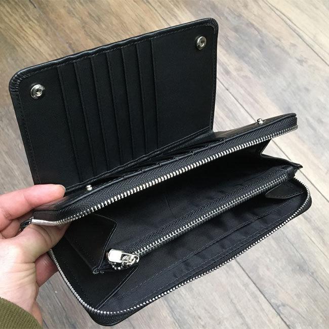 seedleSs（シードレス） ウォレット SD GENUINE LEATHER WALLET BLACK 
